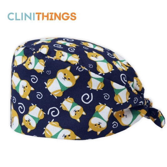 Gorro Quirúrgico Estampado Ajustable con Banda de Sudor