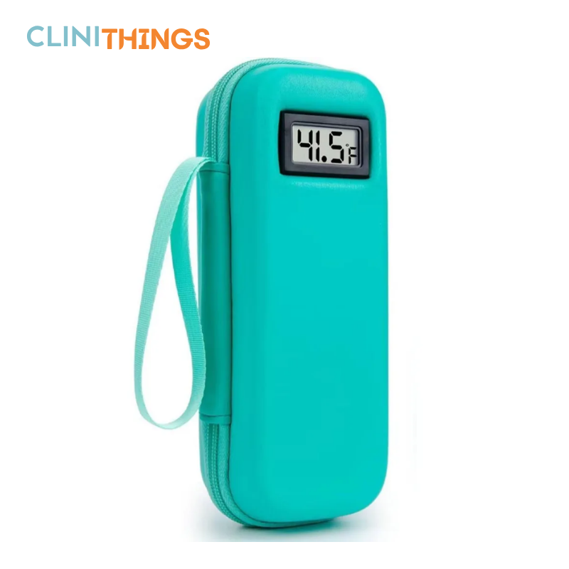 Estuche Térmico Impermeable para Insulina con Termómetro Digital